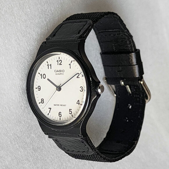 Genuine Leather Casio Water Resistant Watch - Picture 1 of 6